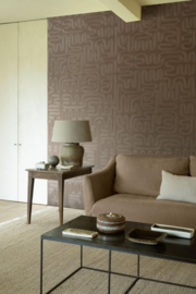 Arte Tali Behang 60708 Sarana Canyon /Organisch vormen Camel Bruin