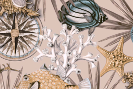 Emil & Hugo Moana Behang 300856 Reef Cream/Yellow/Koraal