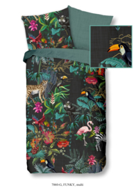 Muller Textiles Dekbedovertrek 7060-G Funky Multi/Botanisch/Dieren/Toekan/Vogels