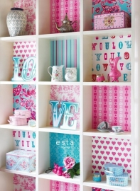 Esta Home Love Fotobehang. 156808 Patchwork/Blokken