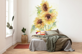 Komar Home Imagine Edition 4 Fotobehang X4-1008 Girasol/Zonnebloemen