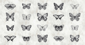 Walls by Patel Fotobehang DD110361 Sketchpad 3 Vlinders