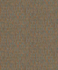 Emil & Hugo Contempo Behang 302324 Rhapsody Petrol Blue Gold/Textures