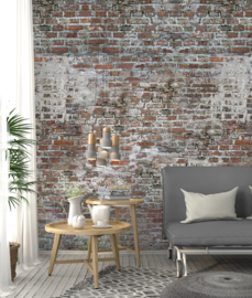 Behangexpresse Special Edition AK1049 Bricks/ Industrieel/Baksteen/Verweerd/Cement/Landelijk/Steen Fotobehang