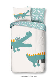 Muller textiles Dekbedovertrek 7109 Crocodile/Dieren/Krokodil/Kinderkamer 1 persoons