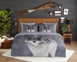 Muller Textiles Dekbedovertrek 10078 Wolfie/Wolf/Dieren/1 persoons