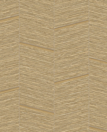 Eijffinger Anam Behang 350973 Strepen Structuur Bruin/Goud