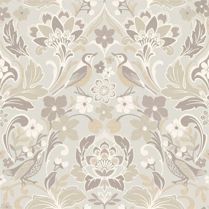 Arthouse Signature 2 Behang 100196AH Folk Floral Neutral/Vogels en Bloemen