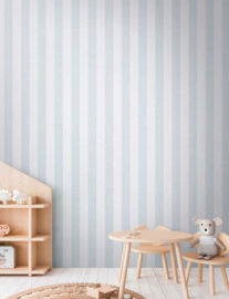 AS Creation Lilly en Luis Behang 77078-4 Strepen/Blauw