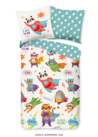 Muller Textiles Dekbedovertrek 30229-G Superhero Multi/Superhelden/Kinderkamer