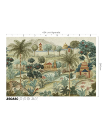 Eijffinger Amber Fotobehang 350680 Majestic Garden Jade