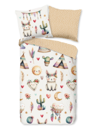 Muller Textiles Dekbedovertrek 33306 Luz /Woestijnvosje/Cactus/1 persoons