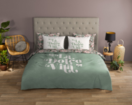 Muller Textiles Dekbedovertrek La Dolce Vita 33489/Groen/2 persoons