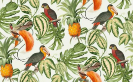 Opruiming/Sale Behangexpresse Paradisio Behang  6302-07 Botanisch/Vogels