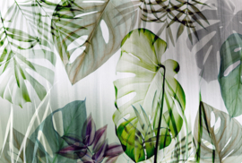 Dutch Wall Decor Zooom B1 Fotobehang DY9018-01-01 Tropical Lights/ Monstera/Bladeren