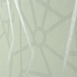 Hohenberger Slow Living Behang 64637 Connection Wasabi Green/Grafisch
