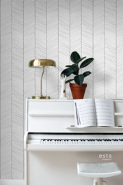 Esta Home Scandi Cool Behang 139106 Visgraat/Landelijk
