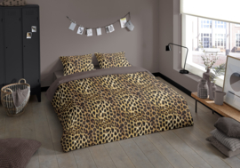 Muller Textiles Dekbedovertrek 20051-M Soft Brown/Panter/Dierenprint/Lits-Jumeaux