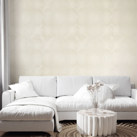 Hohenberger Slow Living Behang 30035 Flow Linen White/Grafisch