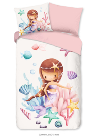 Muller Textiles Dekbedovertrek 32093 Lucy/Kids/Zeemeermin/1 persoons