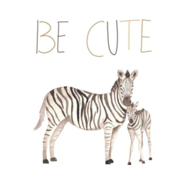 AS Creation Canvas Schilderij DD129425 Zebra/Be Cute