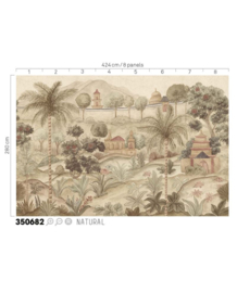 Eijffinger Amber Fotobehang 350682 Majestic Garden Naturel