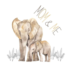 AS Creation Canvas Schilderij DD129424 Mom & Me/Olifant