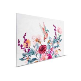 AS Creation Designwalls 2 Canvas Schilderij DD123822 Flying Colibri/Vogels/Bloemen