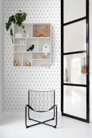 Esta Home Black & White Behang 155-139148 Modern/Driehoek