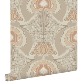 Esta Home Bloom Behang 139569 Vintage Bloemen in Art Deco Stijl/Beige