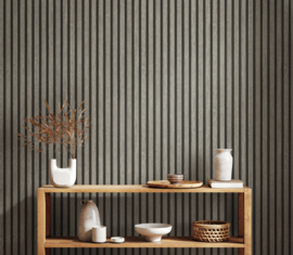 AS Creation Elements 2 Behang 391092 Hout/Panelen/Strepen