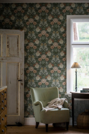Boras Tapeter Icons Behang 7666 Bloemen/Dahlia Garden/Landelijk