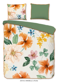 Muller Textiles Dekbedovertrek 20018-D Annabelle Offwhite/Bloemen/Botanisch