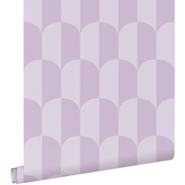 Esta Home Behang 139987 Art Deco Bogen Lila Paars
