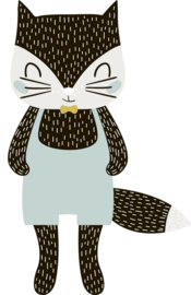 Behangexpresse Platinum Shapes Behang PLC004 Dieren/Zwarte kat