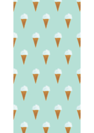Kek Amsterdam Fotobehang Ice Cream Mint 2d WP-131 IJsjes