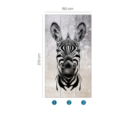Erismann Zooom One Fotobehang 2516N-81 Cool Zebra