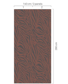 Eijffinger Wallpower Favourites Fotobehang 309066 Zebra/Rhubarb