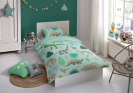 Muller Textiles Dekbedovertrek 6698 Dinono Multi/Dinosaurus/Dieren/Kinderkamer 1 persoons
