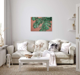 AS Creation Designwalls 2 Canvas Schilderij DD123835 Palm Orange/Bladeren/Natuurlijk