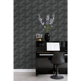 Origin 3D Reflections Behang 347952 Grafisch 3D Black