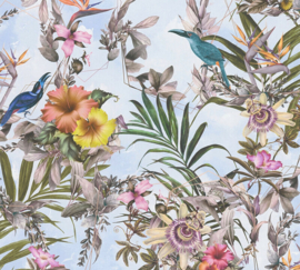 AS Creation Dream Flowery Behang 38178-4 Botanisch/Vogels/Bloemen/Natuurlijk