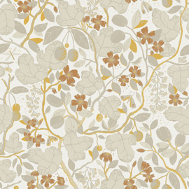 Midbec Lina ll Behang 65124 Ewald Grey/Bloemen/Gratis Lijm