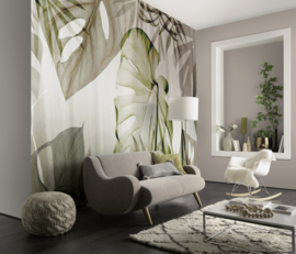 Dutch Wall Decor Zooom B1 Fotobehang DY9019-01-01 Tropical Lights/Monstera/Bladeren
