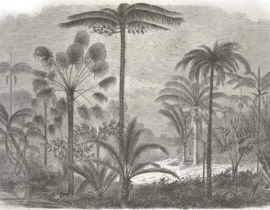 DWD Natural History Fotobehang NH250002 Jungle met Palmbomen/Maatwerk