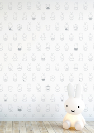 Kek Nijntje Fotobehang WP-543 Miffy Various Grey