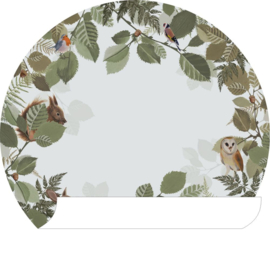 Esta Home Forest Friends Zelfklevende Cirkel/Circle 159069 Forest Animals