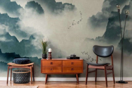 AS Creation Metropolitan Stories The Wall Behang 38246-1 Wolken/Vogels