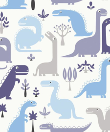 Dutch Wallcoverings Little Kids Behang LL-10-02-1 Dinosaurus