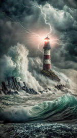 Erismann Zooom One Fotobehang 2526N-81 Lighthouse/Vuurtoren
